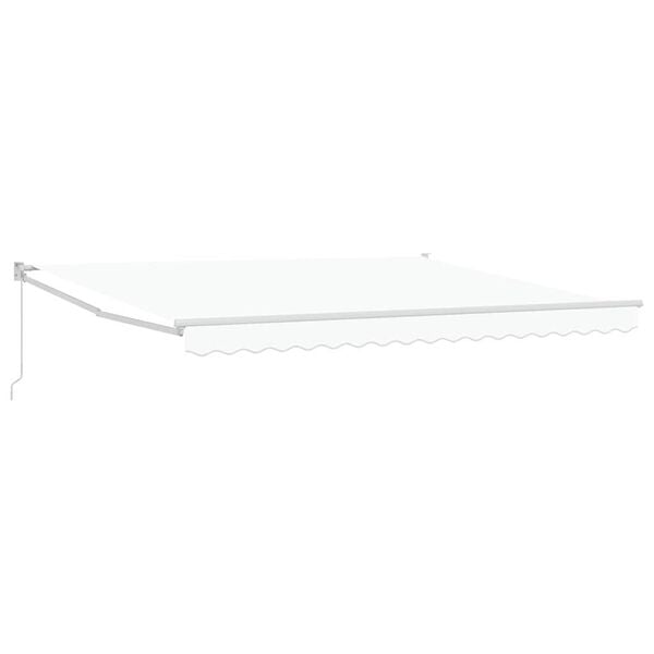 vidaXL Budsorovateln&eacute; zastře&scaron;en&iacute; B&iacute;l&aacute; 400 &times; 300 cm Polyester a hlin&iacute;k