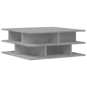 vidaXL Konferenčn&iacute; stolek betonově &scaron;ed&yacute; 70x70x29 cm kompozitn&iacute; dřevo
