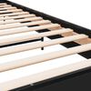 vidaXL R&aacute;m postele čern&yacute; 90 x 200 cm kompozitn&iacute; dřevo a kov