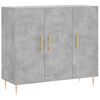 vidaXL Př&iacute;born&iacute;k betonově &scaron;ed&yacute; 90 x 34 x 80 cm kompozitn&iacute; dřevo