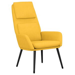 vidaXL Relaxačn&iacute; křeslo hořčicově žlut&eacute; textil