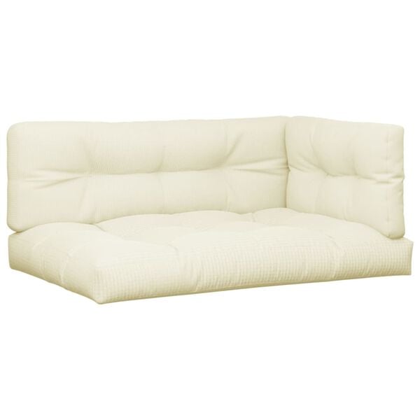 vidaXL Podu&scaron;ky na palety 7 ks kr&eacute;mov&eacute; textil