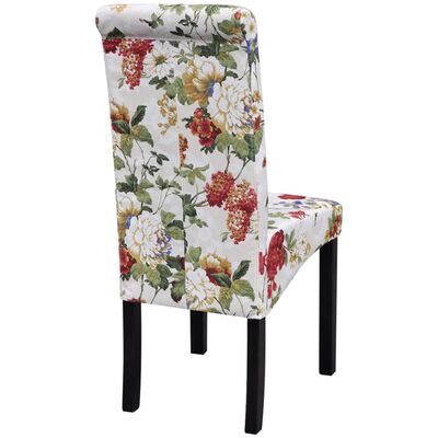 vidaXL Jídelní židle 2 ks vícebarevné textil