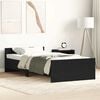vidaXL R&aacute;m postele bez matrace čern&yacute; dub 75x190 cm kompozitn&iacute; dřevo