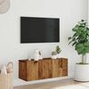 vidaXL Nástěnná TV skříňka old wood 80 x 30 x 30 cm kompozitní dřevo