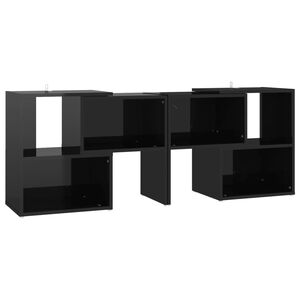 vidaXL TV skř&iacute;ňka čern&aacute; s vysok&yacute;m leskem 104x30x52 cm kompozitn&iacute; dřevo