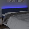 vidaXL Čelo postele s LED modr&eacute; 160x5x78/88 cm textil