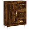 vidaXL Skř&iacute;ň highboard kouřov&yacute; dub 69,5 x 34 x 180 cm kompozitn&iacute; dřevo