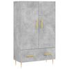 vidaXL Skř&iacute;ň highboard betonově &scaron;ed&aacute; 69,5x31x115 cm kompozitn&iacute; dřevo