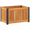 vidaXL Zahradn&iacute; truhl&iacute;k 45x30x27,5 cm masivn&iacute; ak&aacute;ciov&eacute; dřevo a ocel