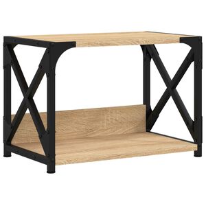 vidaXL Stojan na tisk&aacute;rnu 2patrov&yacute; dub sonoma 44x26x31,5 cm kompozit