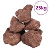 vidaXL Sopečn&eacute; kameny 25 kg červen&eacute; 10&ndash;30 cm