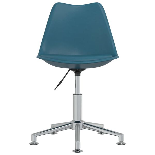 vidaXL Otočn&eacute; j&iacute;deln&iacute; židle 4 ks tyrkysov&eacute; uměl&aacute; kůže