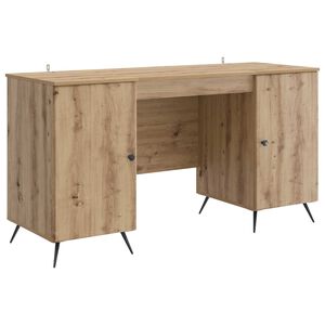 vidaXL Stůl Dub artisan 142,5 x 50 x 75 cm Kompozitn&iacute; dřevo
