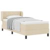 vidaXL Postel s boxspringem s čelo Kr&eacute;mov&aacute; 90 x 200 cm textil