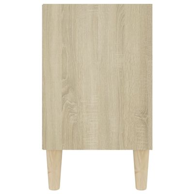 vidaXL TV stolek masivní dřevěné nohy dub sonoma 103,5x30x50 cm