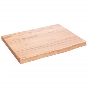 vidaXL Koupelnov&aacute; deska světle hněd&aacute; 40 x 30 x 2 cm o&scaron;etřen&yacute; masiv