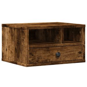 vidaXL Stojan na tisk&aacute;rnu kouřov&yacute; dub 40x32x22,5 cm kompozitn&iacute; dřevo