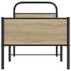 vidaXL R&aacute;m postele bez matrace 75x190 cm dub sonoma kompozitn&iacute; dřevo