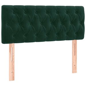 vidaXL Čelo postele tmavě zelen&eacute; 90x7x78/88 cm samet