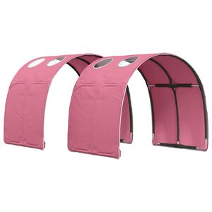 vidaXL Tunel postele 2 ks Růžov&aacute; Polyester