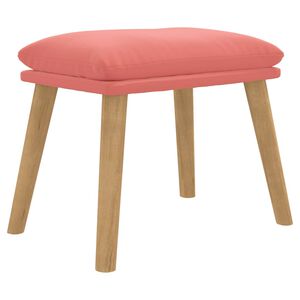 vidaXL Podnožka růžov&aacute; 45x29,5x35 cm samet