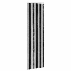 vidaXL Z&aacute;clona proti hmyzu Chenille &Scaron;ed&aacute; a čern&aacute; 56 x 200 cm 100% PP