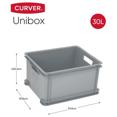 Curver Úložný box Unibox L 30 l šedý