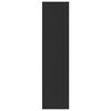 vidaXL &Scaron;atn&iacute; skř&iacute;ň čern&aacute; 100 x 50 x 200 cm dřevotř&iacute;ska
