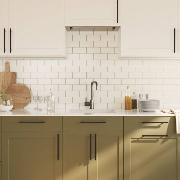 vidaXL Nábytkové úchytky 5 ks černé 192 mm nerezová ocel