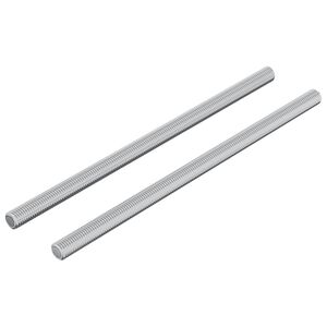 vidaXL Z&aacute;vitov&aacute; tyč 2 pcs Stř&iacute;brn&aacute; 6 x 120 mm Ocel