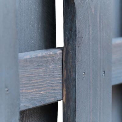 vidaXL Protipohledový plotový dílec borovice 180 x 180 cm šedý