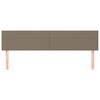 vidaXL Čelo postele 2 ks taupe 100x5x78/88 cm textil