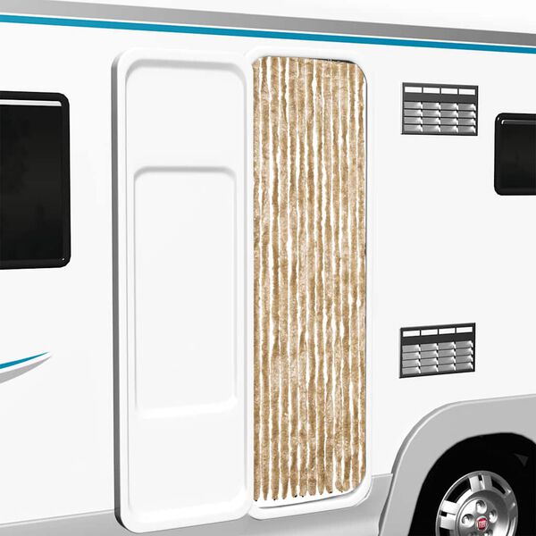 vidaXL Z&aacute;věs proti hmyzu b&eacute;žov&yacute; 56 x 185 cm Chenille