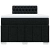 vidaXL Box spring postel s matrac&iacute; čern&aacute; 120x200 cm textil