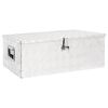 vidaXL &Uacute;ložn&yacute; box stř&iacute;brn&yacute; 90 x 47 x 33,5 cm hlin&iacute;k