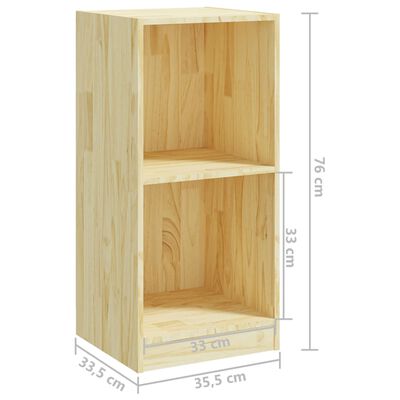 vidaXL Odkládací skříňka 35,5 x 33,5 x 76 cm masivní borové dřevo