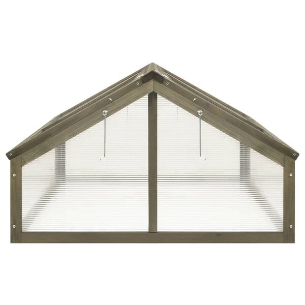 vidaXL Skleník šedý 114 x 80 x 50 cm jedlové dřevo