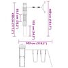 vidaXL Dětské hřiště na zahradu impregnované borové dřevo