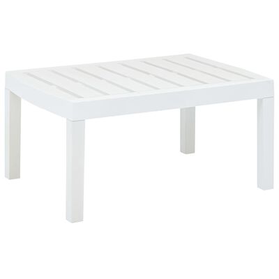 vidaXL Zahradní stolek bílý 78 x 55 x 38 cm plast