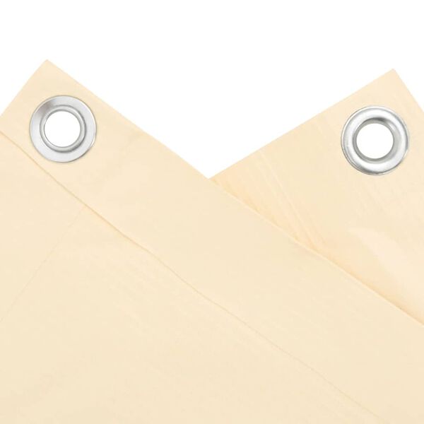 vidaXL Balkonov&aacute; z&aacute;stěna kr&eacute;mov&aacute; 400 x 90 cm PVC