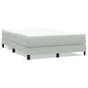vidaXL Postel Box Spring bez matrace světle &scaron;ed&aacute; 160x220 cm samet