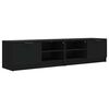 vidaXL TV skř&iacute;ňky 2 ks čern&eacute; 80 x 35 x 36,5 cm kompozitn&iacute; dřevo