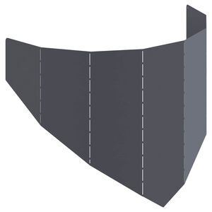 vidaXL Okraj tr&aacute;vn&iacute;ku 100 x 45 cm Ocel Antracitov&aacute;