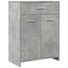 vidaXL Koupelnov&aacute; skř&iacute;ňka betonově &scaron;ed&aacute; 60 x 33 x 80 cm dřevotř&iacute;ska
