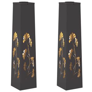 vidaXL Sol&aacute;rn&iacute; LED Cestovn&iacute; Světlo 2 ks Tepl&aacute; b&iacute;l&aacute; 18 x 18 x 80 cm