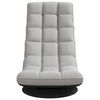 vidaXL Otočná podlahová židle obláčkově šedá 70x51x79 cm Látka