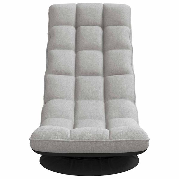 vidaXL Otočná podlahová židle obláčkově šedá 70x51x79 cm Látka