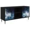 vidaXL Televizn&iacute; skř&iacute;ň RAALTE 102 x 33 x 51 cm Čern&yacute; dub
