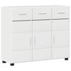 vidaXL Serv&iacute;rovac&iacute; skř&iacute;ň FLORIN 88,5 x 30,5 x 73 cm Vysoce leskl&aacute; b&iacute;l&aacute;